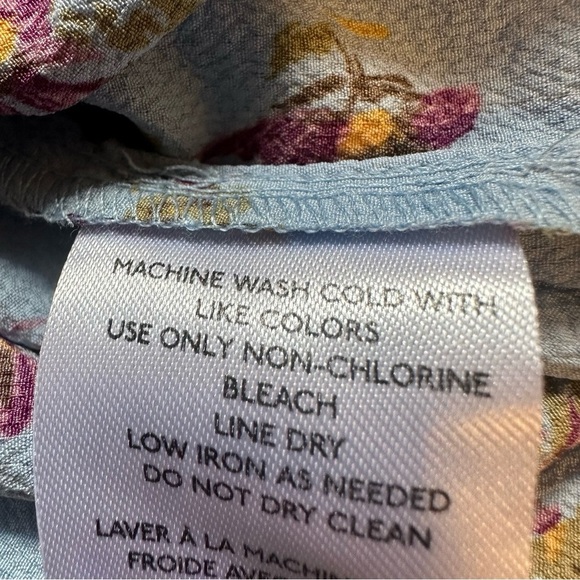 Urban Outfitters Camille Mini Dress S Blue Sleeveless Floral - Picture 13 of 13